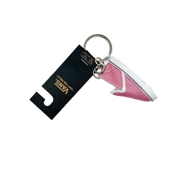 Vans Womens Retro Pink Slip On Sneaker Key Chain - Picture 1 of 9